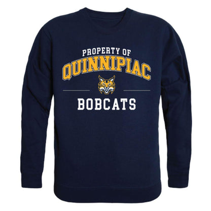 QU Quinnipiac University Bobcats Property Crewneck Pullover Sweatshirt Sweater Navy-Campus-Wardrobe
