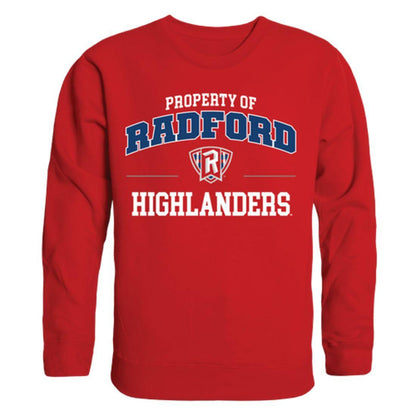 Radford University Highlanders Property Crewneck Pullover Sweatshirt Sweater Red-Campus-Wardrobe