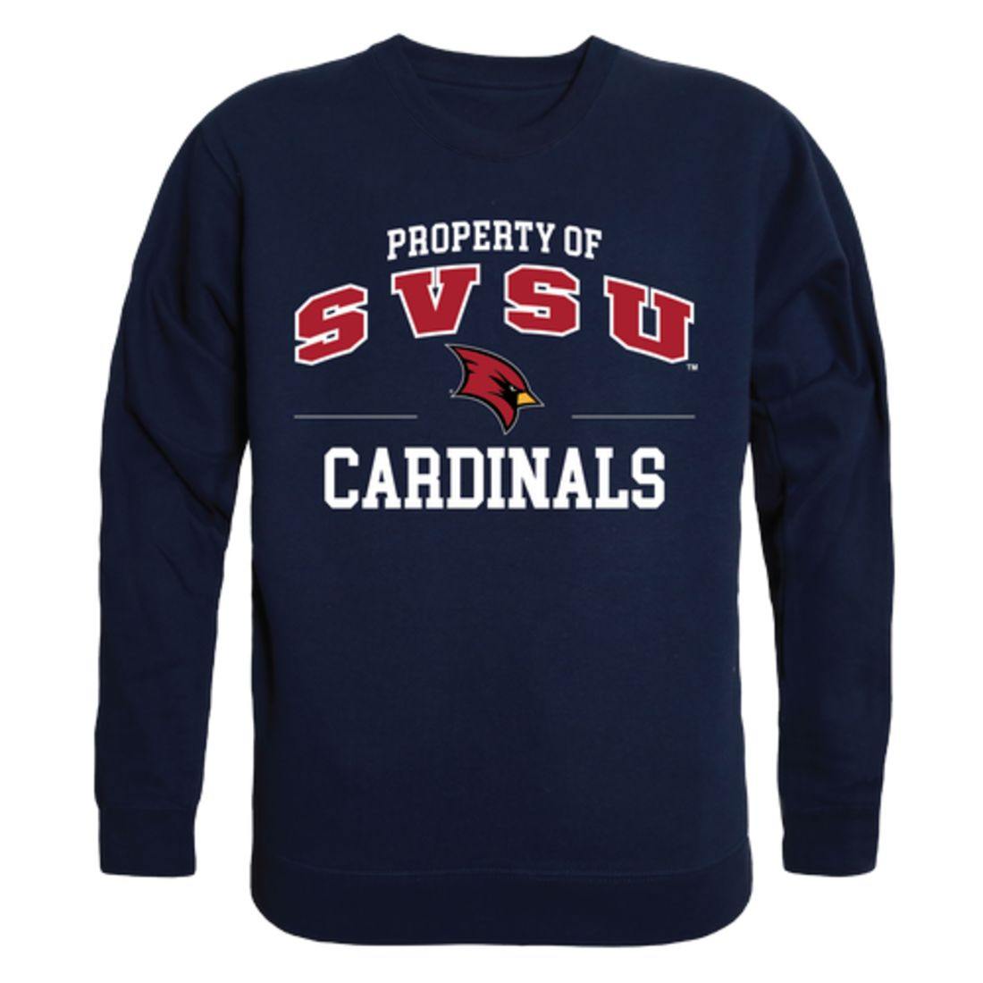 SVSU Saginaw Valley State University Property Crewneck Pullover Sweatshirt Sweater Navy-Campus-Wardrobe