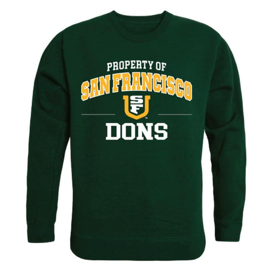 USFCA University of San Francisco Dons Property Crewneck Pullover Sweatshirt Sweater Forest-Campus-Wardrobe