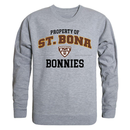 SBU St. Bonaventure University Bonnies Property Crewneck Pullover Sweatshirt Sweater Heather Grey-Campus-Wardrobe