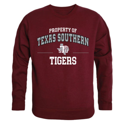 TSU Texas Southern University Tigers Property Crewneck Pullover Sweatshirt Sweater Maroon-Campus-Wardrobe