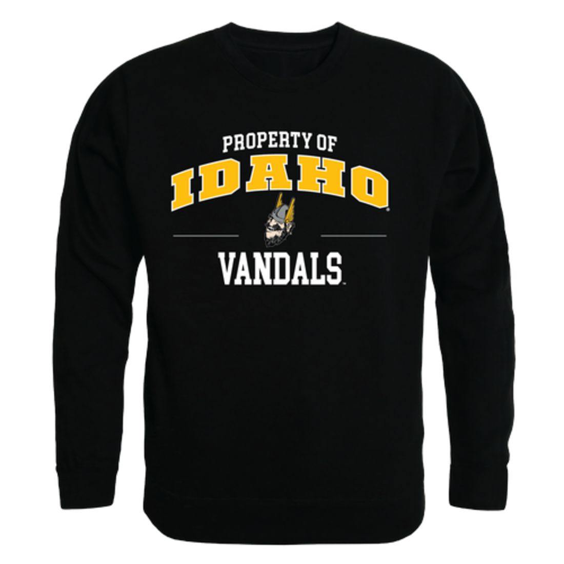 University of Idaho Vandals Property Crewneck Pullover Sweatshirt Sweater Black-Campus-Wardrobe