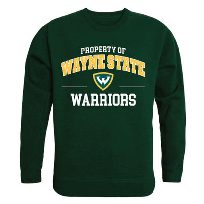 Wayne State University Warriors Property Crewneck Pullover Sweatshirt Sweater Forest-Campus-Wardrobe