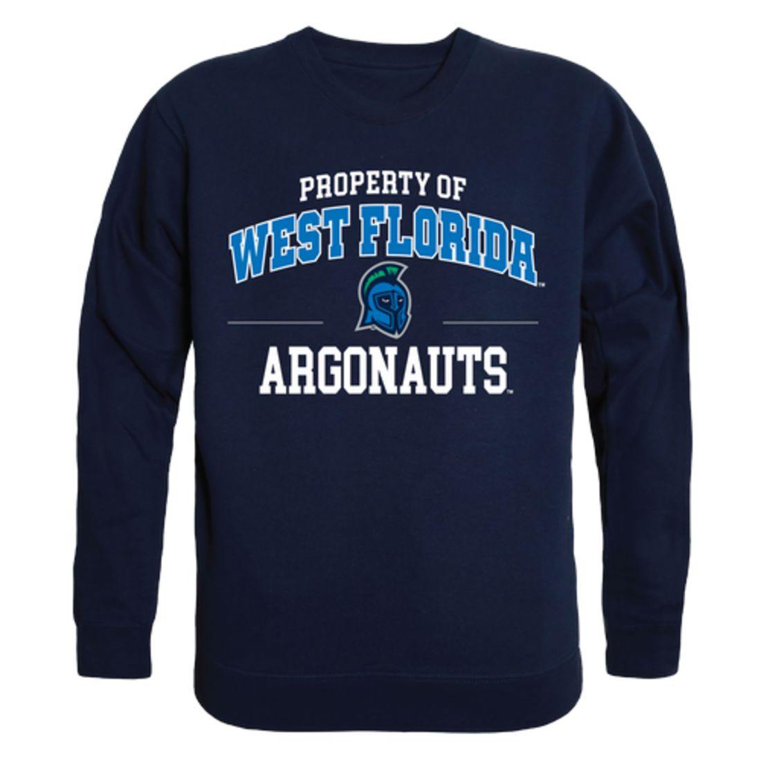 UWF University of West Florida Argonauts Property Crewneck Pullover Sweatshirt Sweater Navy-Campus-Wardrobe