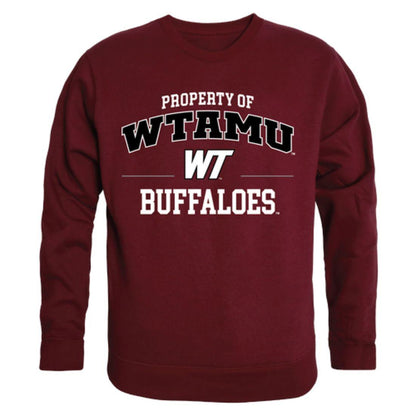 WTAMU West Texas A&M University Buffaloes Property Crewneck Pullover Sweatshirt Sweater Maroon-Campus-Wardrobe