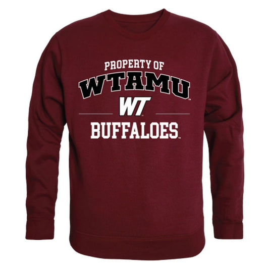 WTAMU West Texas A&M University Buffaloes Property Crewneck Pullover Sweatshirt Sweater Maroon-Campus-Wardrobe