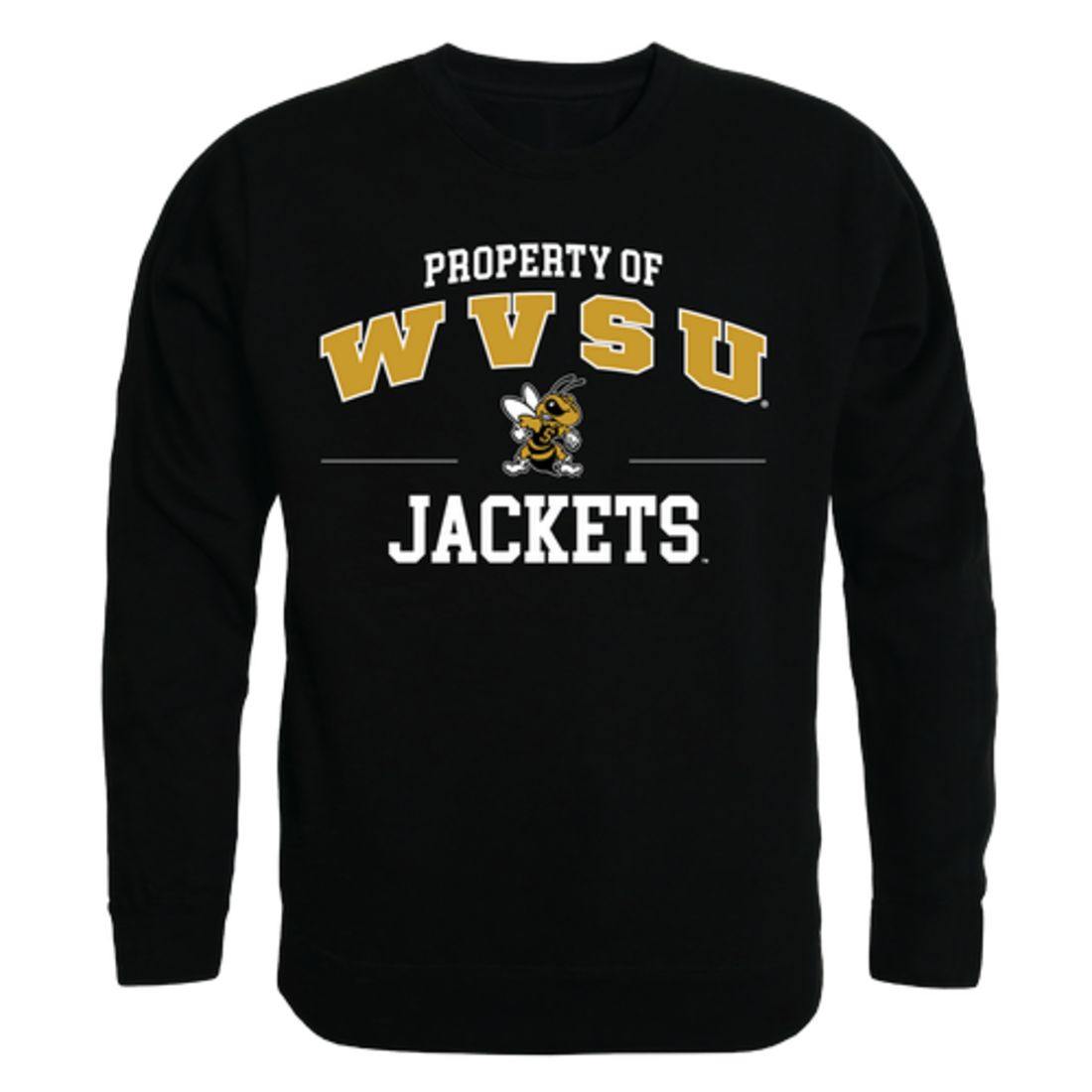 WVSU West Virginia State University Yellow Jackets Property Crewneck Pullover Sweatshirt Sweater Black-Campus-Wardrobe