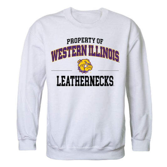 WIU Western Illinois University Leathernecks Property Crewneck Pullover Sweatshirt Sweater White-Campus-Wardrobe