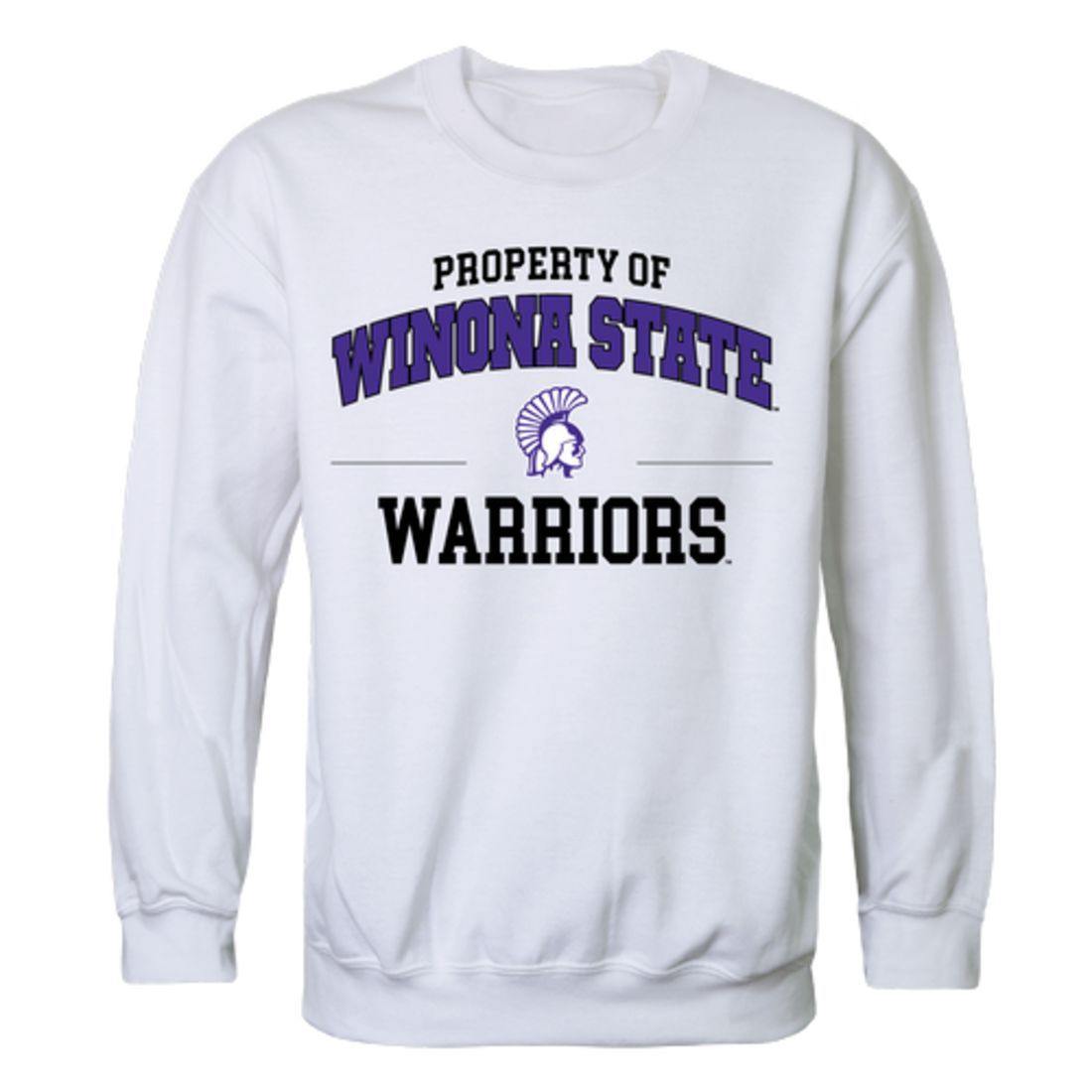 Winona State University Warriors Property Crewneck Pullover Sweatshirt Sweater White-Campus-Wardrobe
