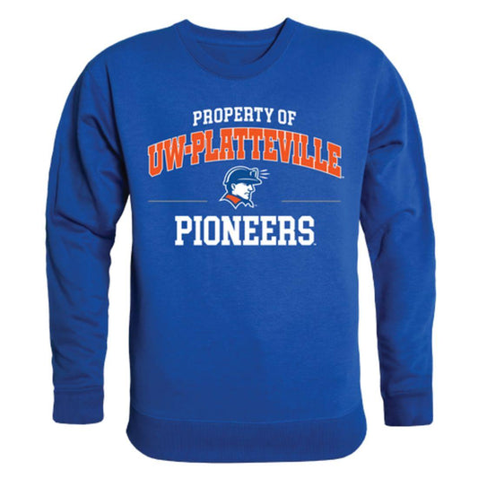 UW University of Wisconsin Platteville Pioneers Property Crewneck Pullover Sweatshirt Sweater Royal-Campus-Wardrobe