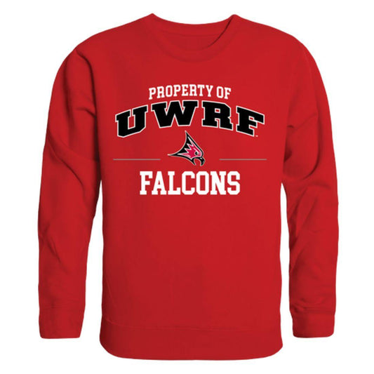 UWRF University of Wisconsin River Falls Falcons Property Crewneck Pullover Sweatshirt Sweater Red-Campus-Wardrobe