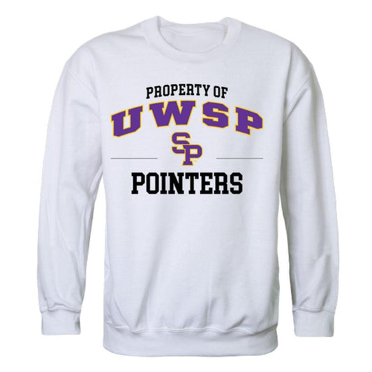 UWSP University of Wisconsin Stevens Point Pointers Property Crewneck Pullover Sweatshirt Sweater White-Campus-Wardrobe