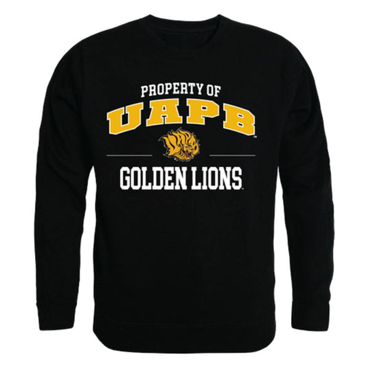 UAPB University of Arkansas Pine Bluff Golden Lions Property Crewneck Pullover Sweatshirt Sweater Black-Campus-Wardrobe