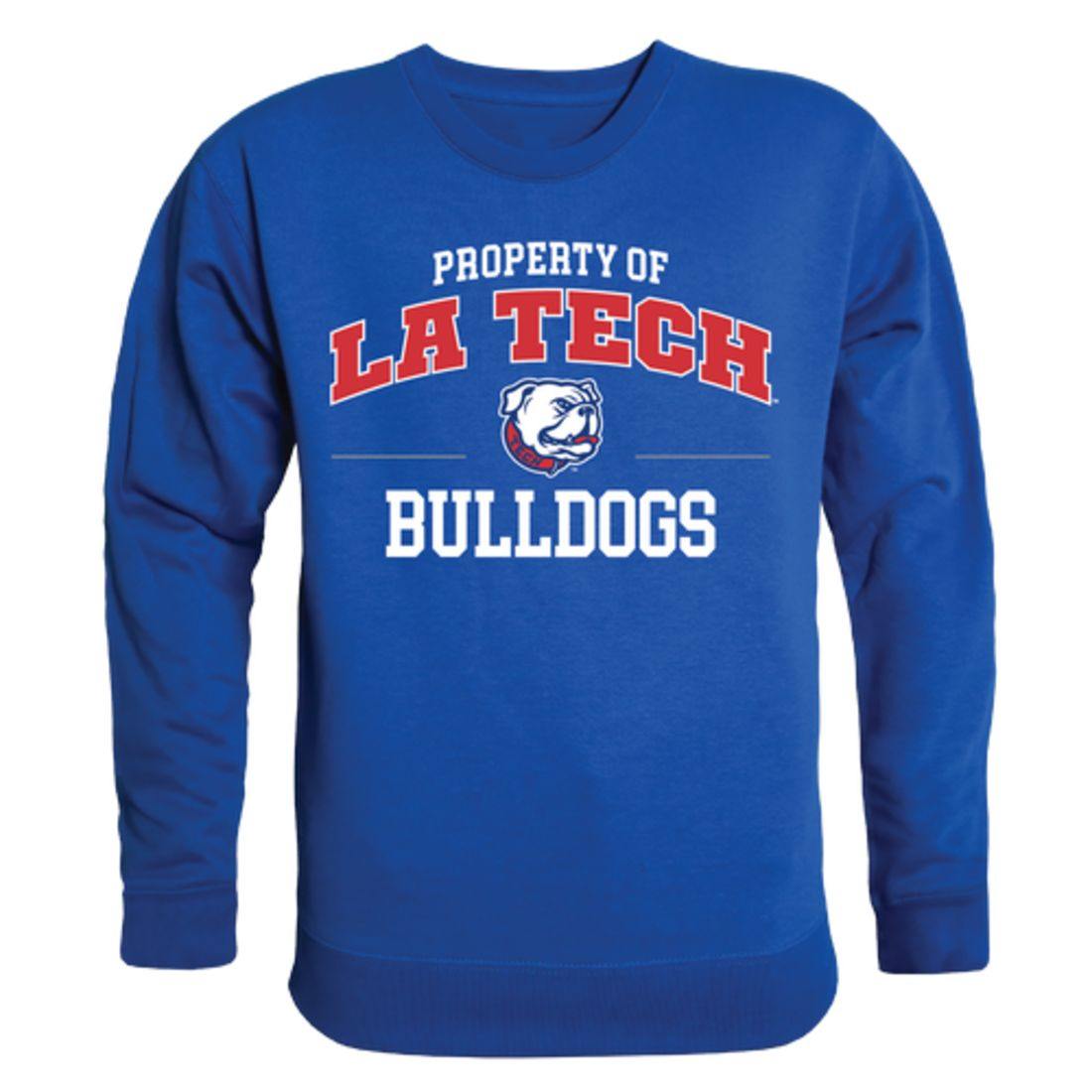 Louisiana Tech University Bulldogs Property Crewneck Pullover Sweatshirt Sweater Royal-Campus-Wardrobe