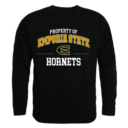 Emporia State University Hornets Property Crewneck Pullover Sweatshirt Sweater Black-Campus-Wardrobe
