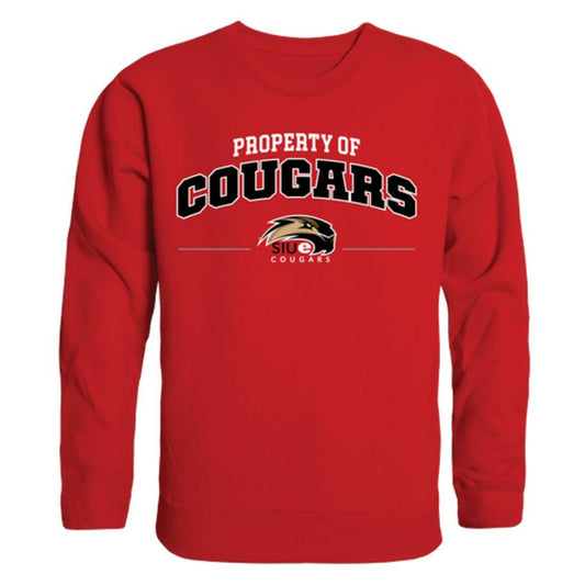 SIUE Southern Illinois University Edwardsville Cougars Property Crewneck Pullover Sweatshirt Sweater Red-Campus-Wardrobe