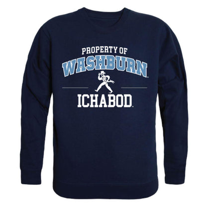 Washburn University Ichabods Property Crewneck Pullover Sweatshirt Sweater Navy-Campus-Wardrobe