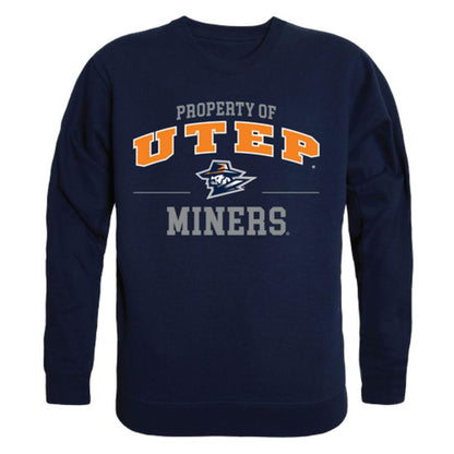 UTEP University of Texas at El Paso Miners Property Crewneck Pullover Sweatshirt Sweater Navy-Campus-Wardrobe