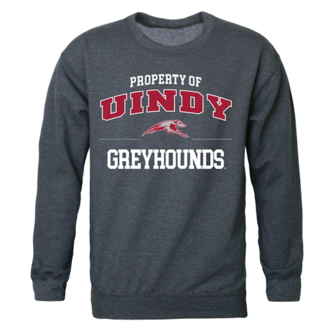 UIndy University of Indianapolis Greyhounds Property Crewneck Pullover Sweatshirt Sweater Heather Charcoal-Campus-Wardrobe