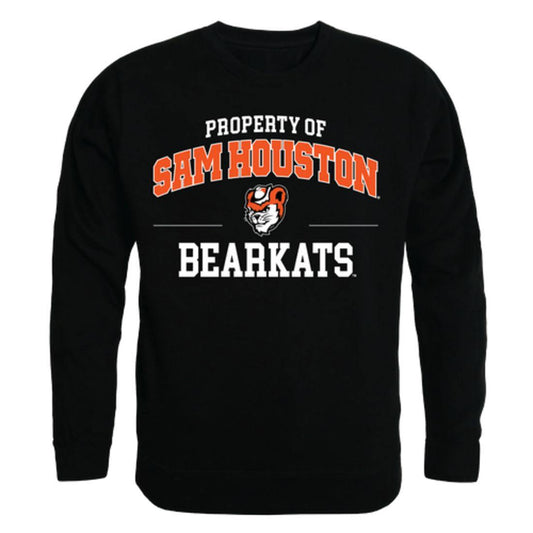 Sam Houston State University Bearkat Property Crewneck Pullover Sweatshirt Sweater Black-Campus-Wardrobe