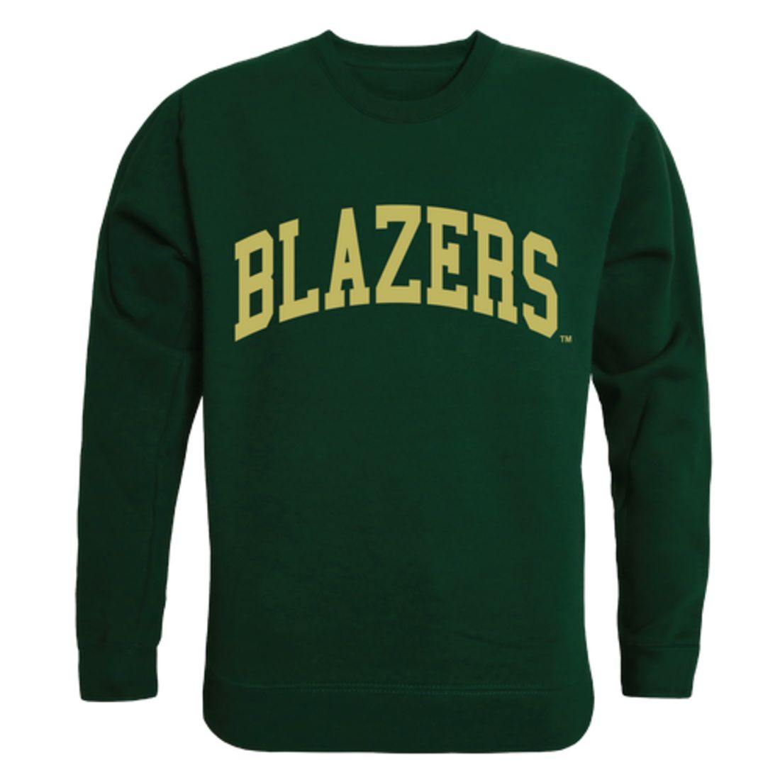 UAB University of Alabama at Birmingham Blazers Arch Crewneck Pullover Sweatshirt Sweater Forest-Campus-Wardrobe