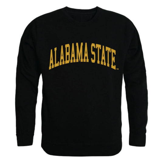 ASU Alabama State University Hornets Arch Crewneck Pullover Sweatshirt Sweater Black-Campus-Wardrobe