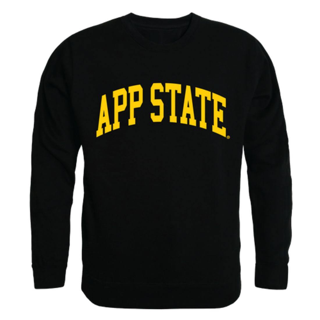 Appalachian App State University Mountaineers Arch Crewneck Pullover Sweatshirt Sweater Black-Campus-Wardrobe