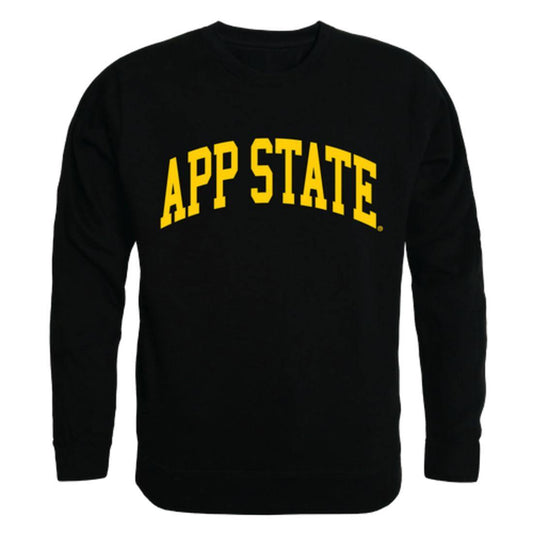 Appalachian App State University Mountaineers Arch Crewneck Pullover Sweatshirt Sweater Black-Campus-Wardrobe
