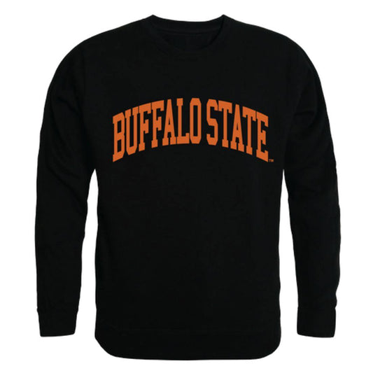 SUNY Buffalo State College Bengals Arch Crewneck Pullover Sweatshirt Sweater Black-Campus-Wardrobe