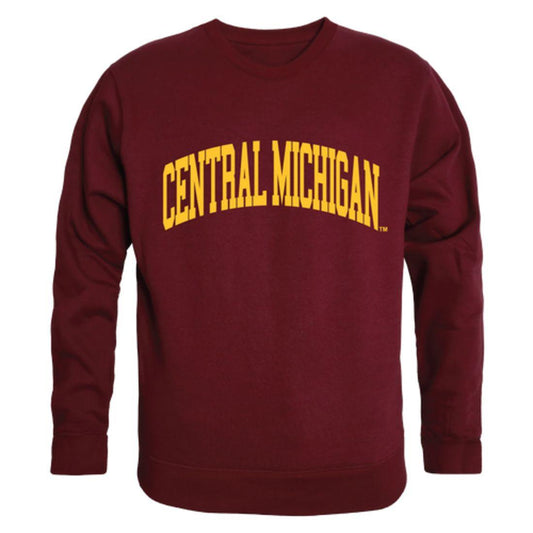 CMU Central Michigan University Chippewas Arch Crewneck Pullover Sweatshirt Sweater Maroon-Campus-Wardrobe