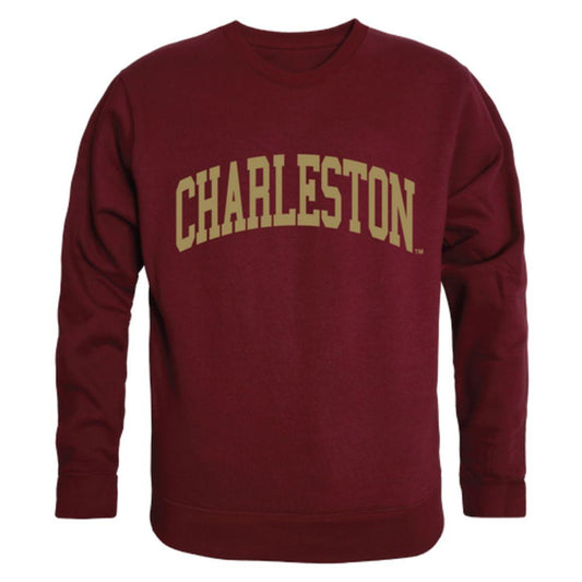 COFC College of Charleston Cougars Arch Crewneck Pullover Sweatshirt Sweater Maroon-Campus-Wardrobe