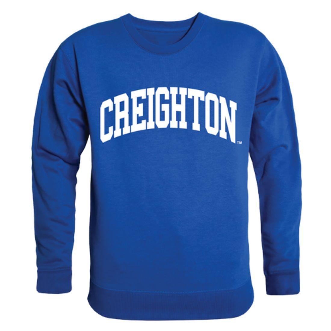 Creighton University Bluejays Arch Crewneck Pullover Sweatshirt Sweater Royal-Campus-Wardrobe