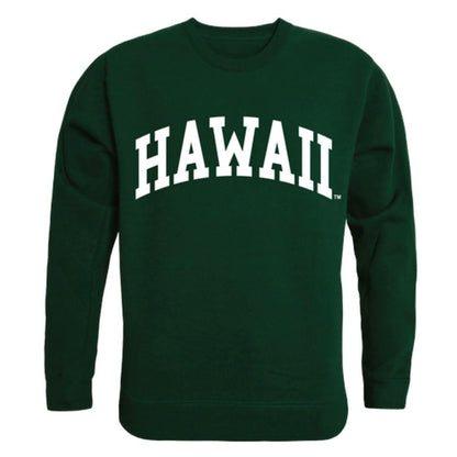 University of Hawaii Rainbow Rainbow Warriors Arch Crewneck Pullover Sweatshirt Sweater Forest-Campus-Wardrobe