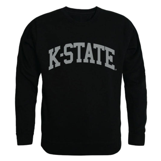 KSU Kansas State University Wildcats Arch Crewneck Pullover Sweatshirt Sweater Black-Campus-Wardrobe