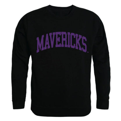 MNSU Minnesota State University Mankato Mavericks Arch Crewneck Pullover Sweatshirt Sweater Black-Campus-Wardrobe
