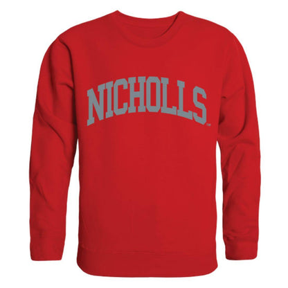 Nicholls State University Colonels Arch Crewneck Pullover Sweatshirt Sweater Red-Campus-Wardrobe