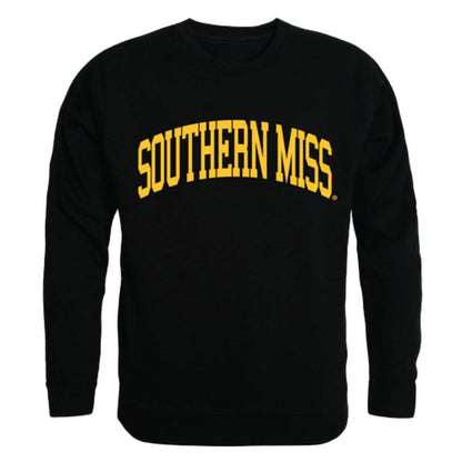 USM University of Southern Mississippi Golden Eagles Arch Crewneck Pullover Sweatshirt Sweater Black-Campus-Wardrobe