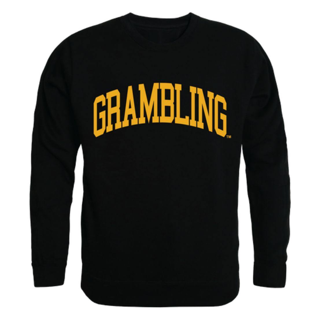 GSU Grambling State University Tigers Arch Crewneck Pullover Sweatshirt Sweater Black-Campus-Wardrobe