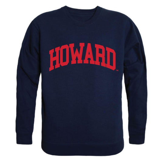 Howard University Bison Arch Crewneck Pullover Sweatshirt Sweater Navy-Campus-Wardrobe