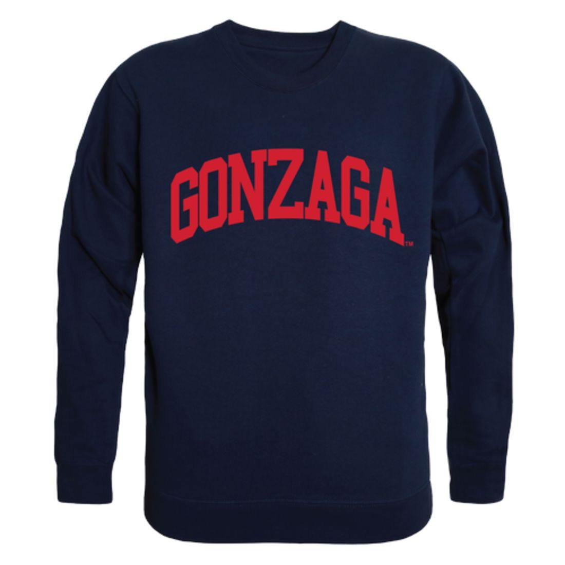 Gonzaga University Bulldogs Arch Crewneck Pullover Sweatshirt Sweater Navy-Campus-Wardrobe
