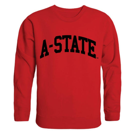 Arkansas State University A-State RedWolves Arch Crewneck Pullover Sweatshirt Sweater Red-Campus-Wardrobe