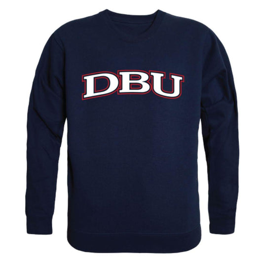DBU Dallas Baptist University Patriot Arch Crewneck Pullover Sweatshirt Sweater Navy-Campus-Wardrobe