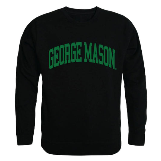 GMU George Mason University Patriots Arch Crewneck Pullover Sweatshirt Sweater Black-Campus-Wardrobe