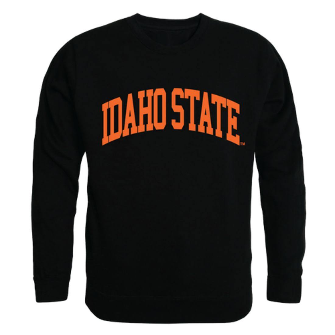 ISU Idaho State University Bengals Arch Crewneck Pullover Sweatshirt Sweater Black-Campus-Wardrobe