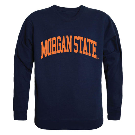 Morgan State University Bears Arch Crewneck Pullover Sweatshirt Sweater Navy-Campus-Wardrobe