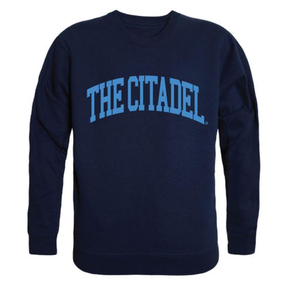 The Citadel Bulldogs Arch Crewneck Pullover Sweatshirt Sweater Navy-Campus-Wardrobe