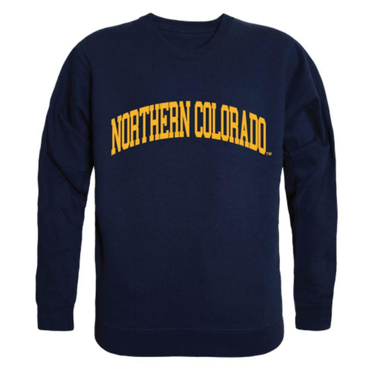 University of Northern Colorado Bears Arch Crewneck Pullover Sweatshirt Sweater Navy-Campus-Wardrobe