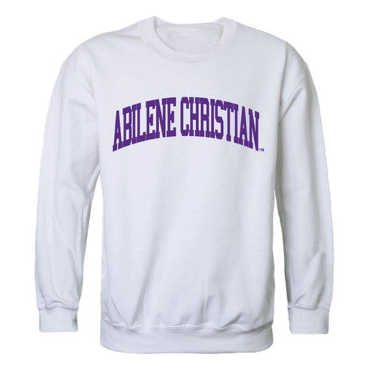 ACU Abilene Christian University Wildcats Arch Crewneck Pullover Sweatshirt Sweater White-Campus-Wardrobe