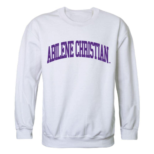 ACU Abilene Christian University Wildcats Arch Crewneck Pullover Sweatshirt Sweater White-Campus-Wardrobe